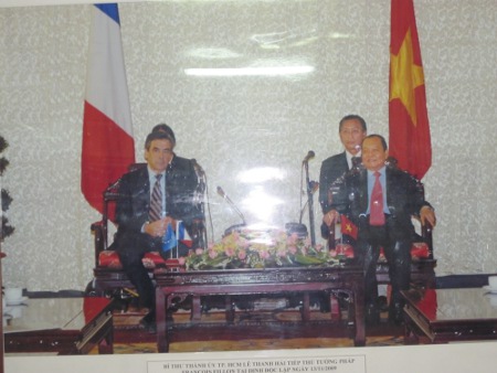 Francois Fillon au palais de le reunification