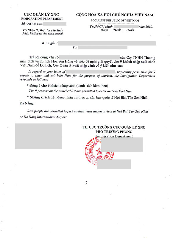 modele de lettre d'invitation pour visa