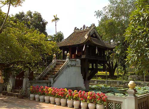 Hanoï pagode unique pilier