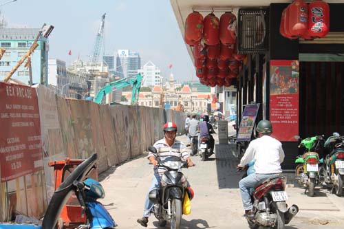 Nguyen Hue trotoirs